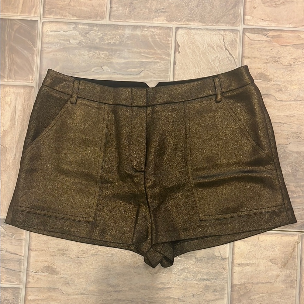 BCBG Maxazria Camryn metallic short